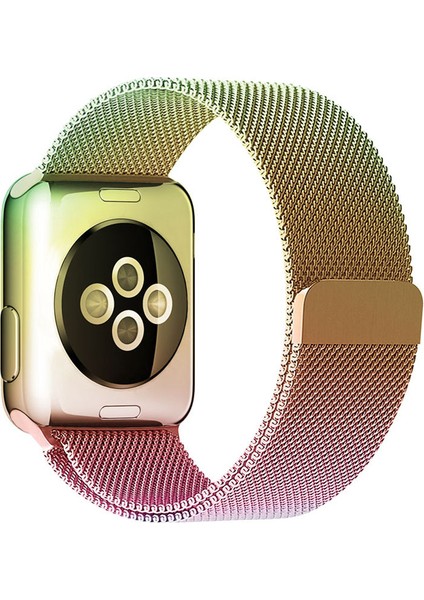 Apple Watch Metal Hasır Kordon 1 2 3 4 5 6 7 Se 42-44-45 mm -Tam Uyumlu Kordon