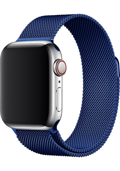 Apple Watch Metal Hasır Kordon 1 2 3 4 5 6 7 Se 42-44-45 mm -Tam Uyumlu Kordon