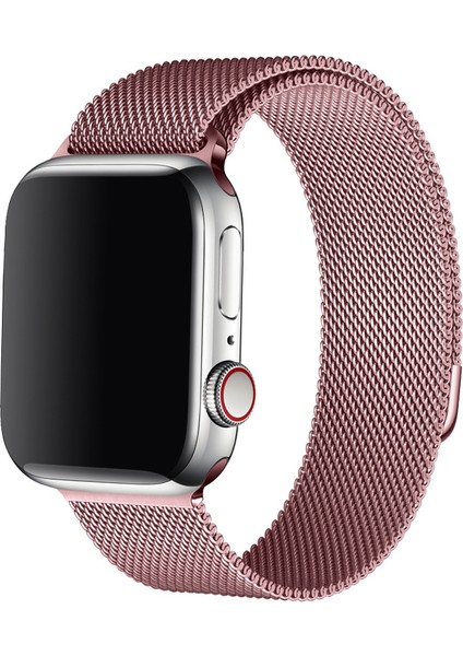 Apple Watch Metal Hasır Kordon 1 2 3 4 5 6 7 Se 42-44-45 mm -Tam Uyumlu Kordon