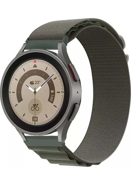 Samsung Galaxy Watch 46 Mm- Samsung Galaxy Watch 3 (45 Mm) Tam Uyumlu 22 mm Alpine Kumaş Kordon
