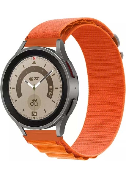 Samsung Galaxy Watch 46 Mm- Samsung Galaxy Watch 3 (45 Mm) Tam Uyumlu 22 mm Alpine Kumaş Kordon