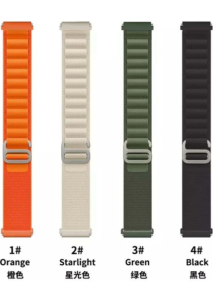 Huawei Watch Gt 3 (42MM) / Huawei Watch Gt 2 (42MM) Tam Uyumlu 20 mm Alpine Kumaş Kordon fırsatları