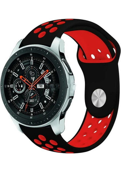 Huawei Watch Gt3 Se - Gt3 Pro - Gt2 Pro- Gt2 46 mm Tam Uyumlu 22 mm Delikli Spor  Silikon Kordon