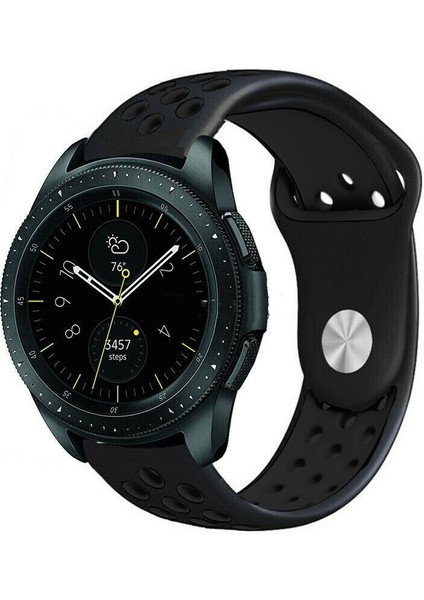 Huawei Watch Gt 3 (42MM) / Huawei Watch Gt 2 (42MM) Tam Uyumlu 20 mm Delikli Spor Silikon Kordon