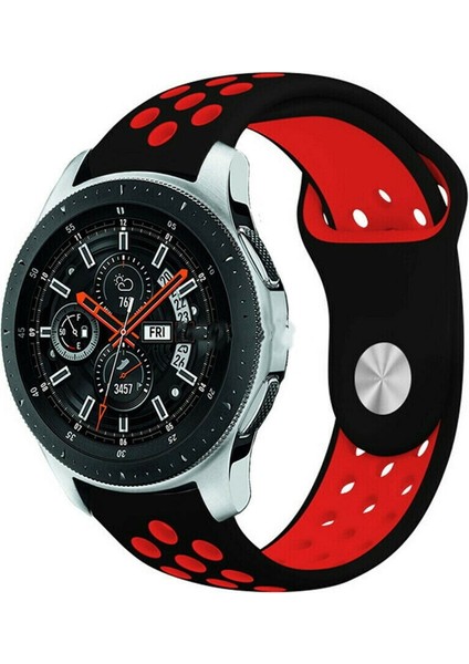 Huawei Watch Gt 3 (42MM) / Huawei Watch Gt 2 (42MM) Tam Uyumlu 20 mm Delikli Spor Silikon Kordon