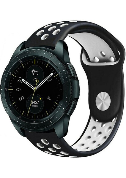 Huawei Watch Gt 3 (42MM) / Huawei Watch Gt 2 (42MM) Tam Uyumlu 20 mm Delikli Spor Silikon Kordon