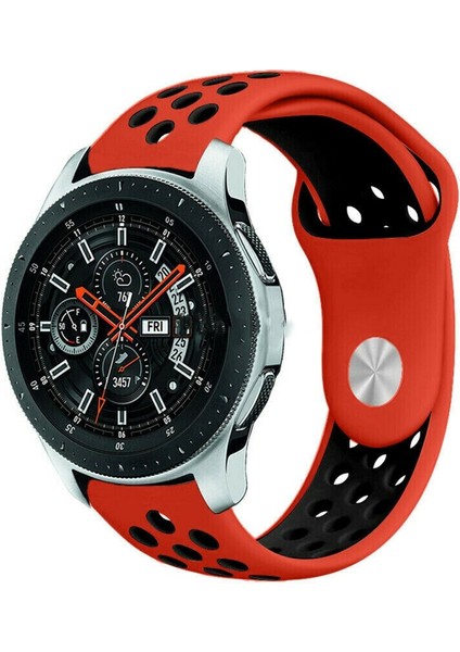 Samsung Galaxy Watch Active 2 (40-44 mm )Galaxy Watch 3 (41 Mm) 20 mm Delikli Spor Silikon Kordon
