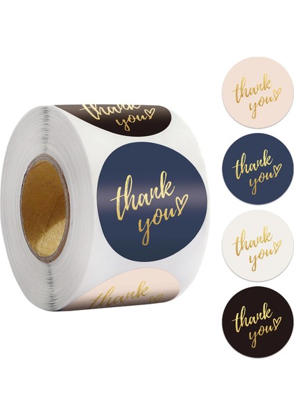 Sticker Thank You - Yaldızlı Baskı- 2,5cm- 24 Adet