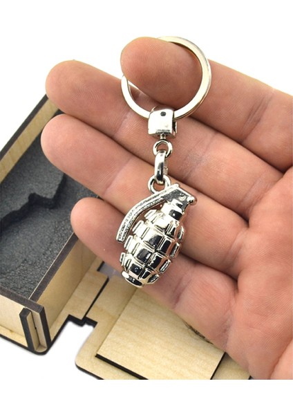 El Bombası - Grenade - Anahtarlık - Nikel Ahşap Kutulu modelleri