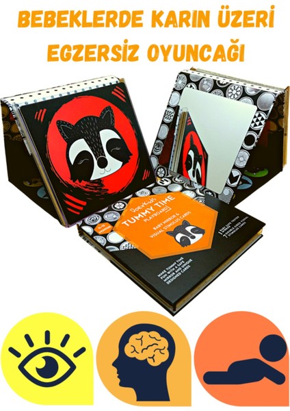 Ikili Bebek Seti - Tummy Time Bebek Aynası ve Bebek Görsel Uyarım Kartları Seti fiyatları