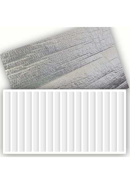 1 Adet Alüminyum Folyolu Radyatör Petek Arkası Isı Yalıtım Izolasyon Levhası 50X100 cm KALINLIK:10MM