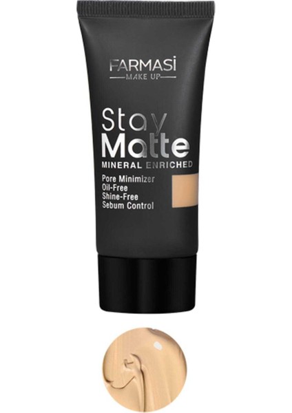 Stay Matte Fondöten Sand Beige-04 30 ml