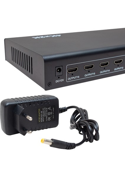 Powermaster PM-4948 16 Port 1080P 4KX2K 3D 16 Port HDMI Splıtter Dağıtıcı