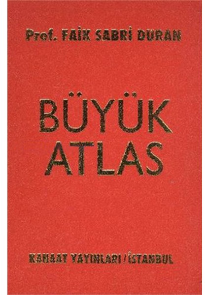 Kanaat Büyük Atlas (Ciltli)