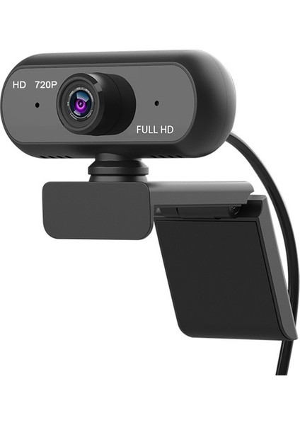 1 Full Hd 720P Geniş Açı USB 2.0 Drive-Free Webcam Kamera - Siyah (Yurt Dışından)