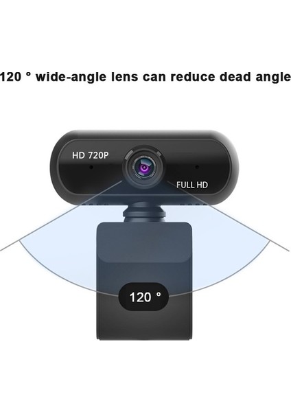 1 Full Hd 720P Geniş Açı USB 2.0 Drive-Free Webcam Kamera - Siyah (Yurt Dışından) fırsatları