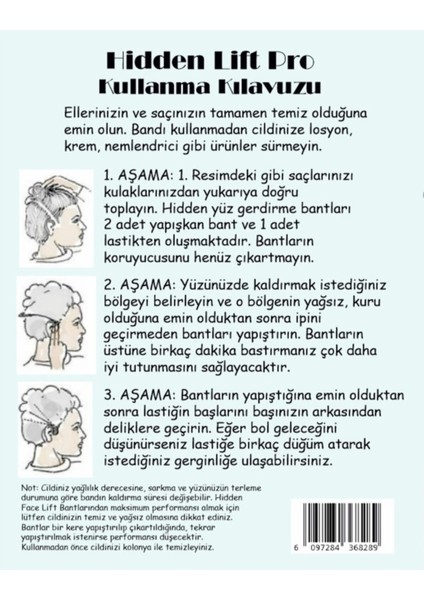 Pro Yüz Kaş Ipli Gerdirme Bantları 40 Adet (20 Çift) Ipi Dahil 098965414