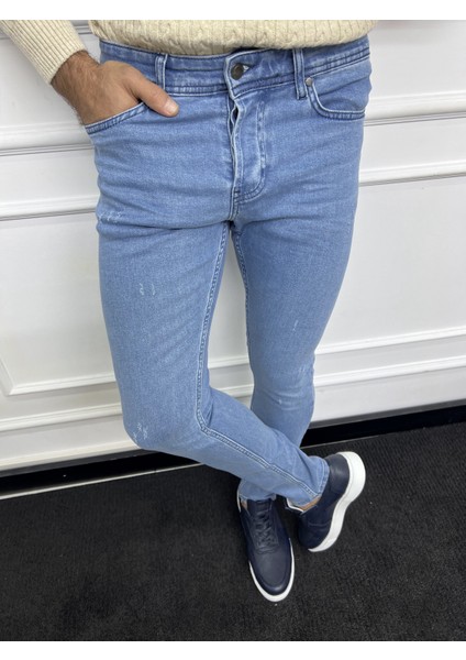 Taşlama Detay Slim Fit Kot Pantolon fırsatları
