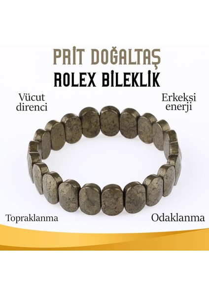 Sertifikalı Prit Doğaltaş 9X14 mm Bileklik 15 mm