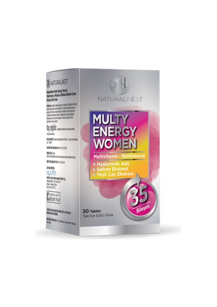 Multy Energy Women 30 Tablet fiyatları