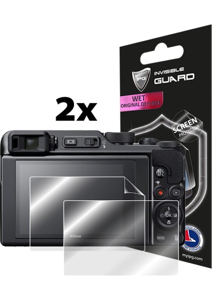 Ipg Nikon Coolpix A1000 Digital Kamera Görünmez Ekran Koruyucu (2 Adet)