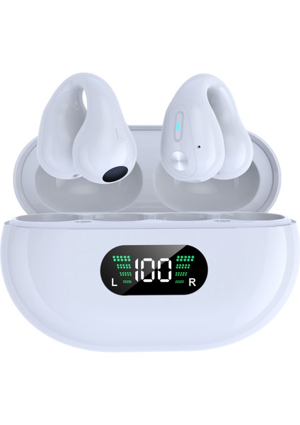 Kemik Iletim Tws Kulakiçi Bluetooth Kulaklık Bas Hifi Stereo Mic ile Kablosuz Kulaklık Spor Su Geçirmez Kulaklık (Yurt Dışından)