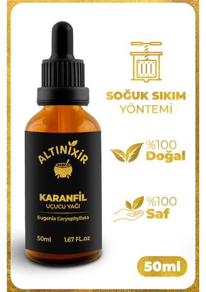 %100 Saf Ve Doğal Karanfil Yağı 50Ml