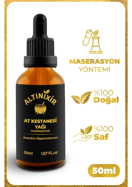 %100 Saf At Kestanesi Yağı 50Ml