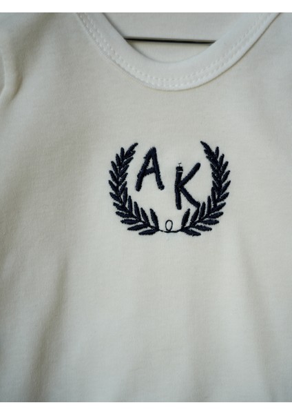 Isime Özel Nakışlı %100 Pamuklu Zıbın modelleri