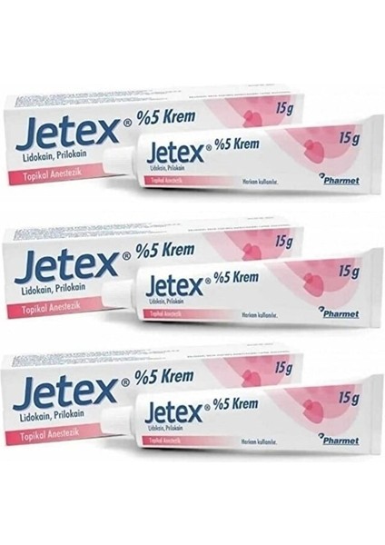 Pharmet Jetex Krem 15 gr 3 Adet