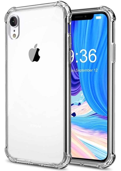 Apple IPhone Xr Shock Absorbing Darbe Emicili Şeffaf Silikon Kılıf