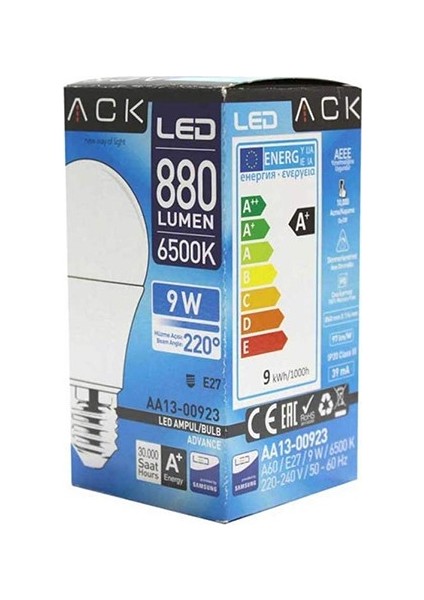 9W 6'lı LED Ampul - Beyaz Işık