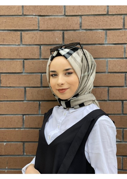 Kadın Vizon Ekose Şal