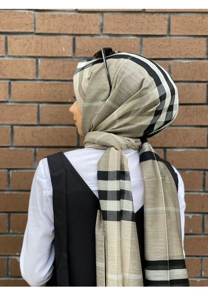 Kadın Vizon Ekose Şal modelleri