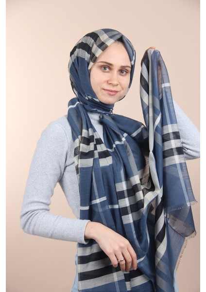 Laci-Krem Burberry Ekose Şal modelleri