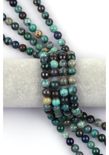 Krizokol Doğal Taş Dizi 10 mm Küre Kesim