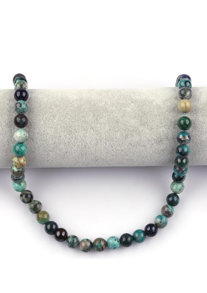 Krizokol Doğal Taş Dizi 10 mm Küre Kesim fiyatları