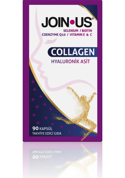 Join Us Collagen Hyaluronik Asit Takviye Edici Gıda 90 Kapsül