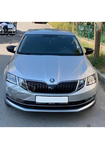 Skoda Octavia Mk3 Batman Yarasa Ayna Kapağı Piano Black 2013-2020 Aras