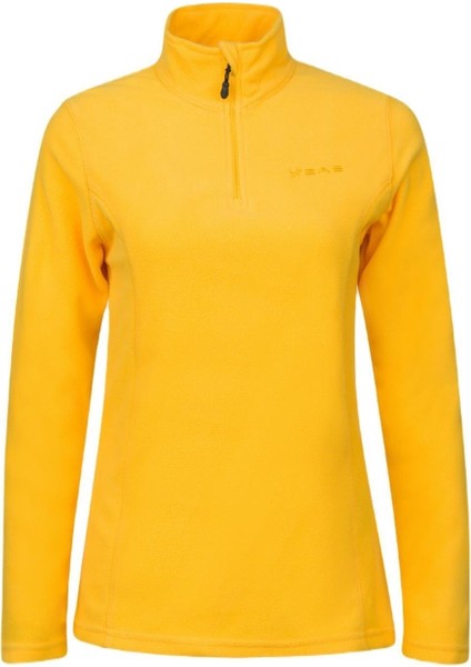 Pinna Yarım Fermuarlı Kadın Polar Sweatshirt Sarı