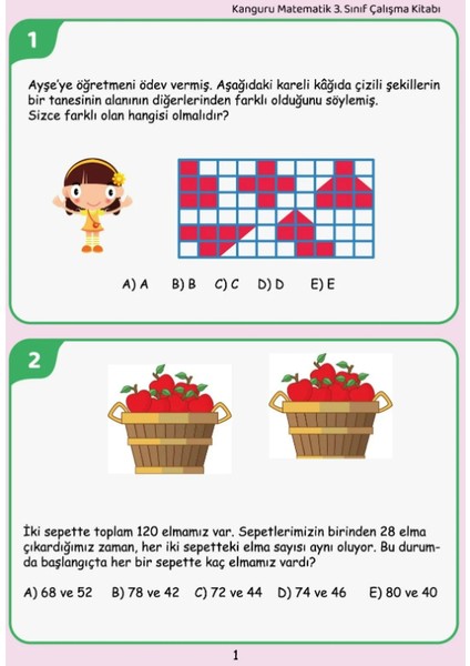 Kanguru Matematik 3. Sınıf Çalışma Kitabı + Dijital Kitap