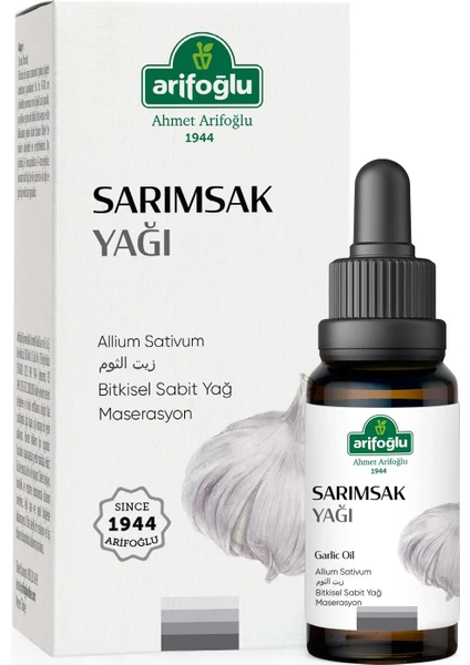 %100 Saf ve Doğal Sarımsak Yağı 10 ml