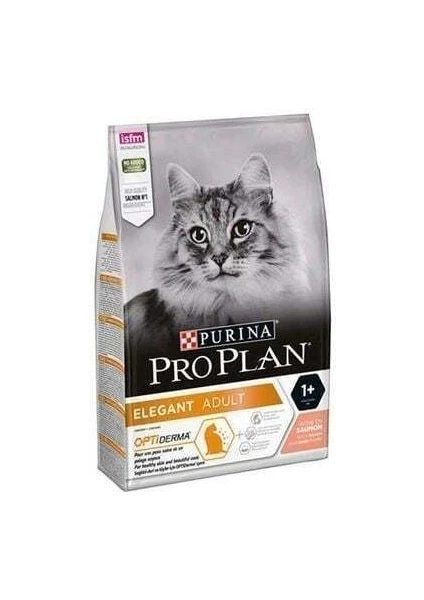 Pro Plan Derma Plus (Elegant Adult) Tüy Yumaği Kontrolü Somonlu Kedi Mamasi 10 kg