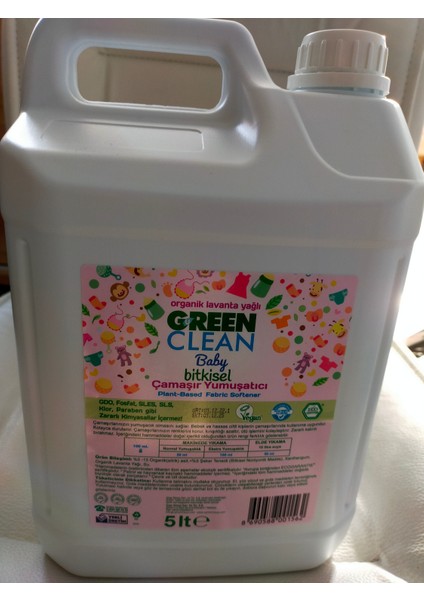 Green Clean Baby Çamaşır Yumuşatıcı 5 Lt