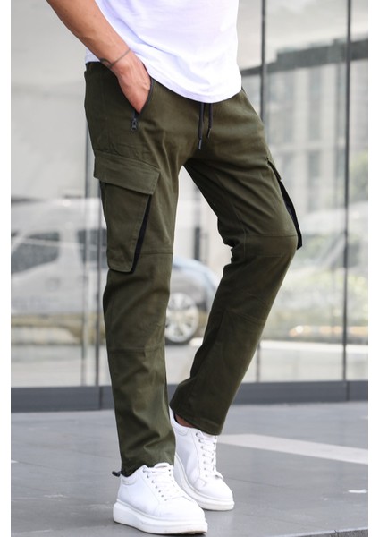 Haki Kargo Cep Jogger Pantolon 5791