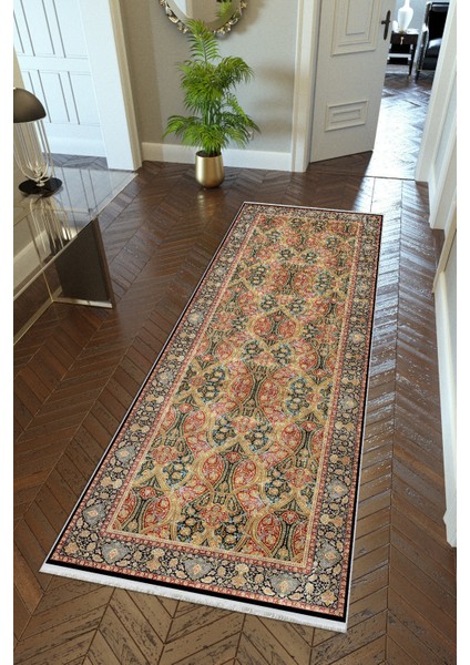 yolluk Koridor Çok Renkli Dijital Baskı Kaymaz Yuvarlak Oval Kesme Ince Yıkanabilir Halı