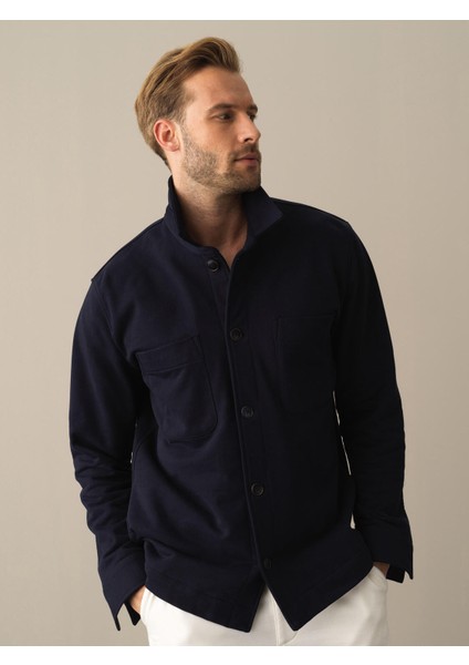 Erkek Lacivert Regular Fit Gömlek Ceket fiyatları