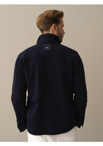 Erkek Lacivert Regular Fit Gömlek Ceket indirimleri