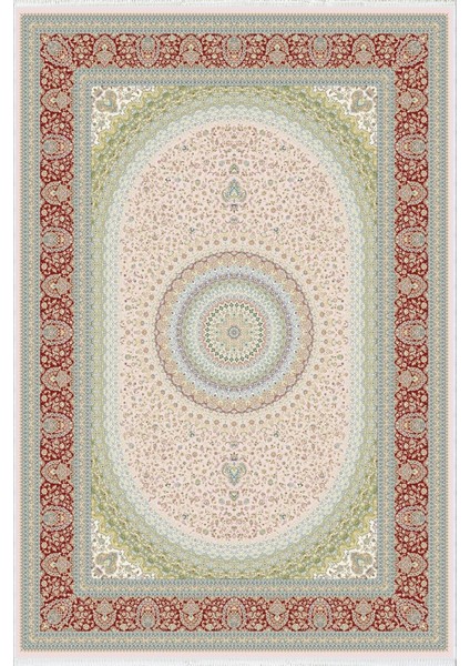 yolluk Koridor Pembe Bordo Dijital Baskı Kaymaz Yuvarlak Oval Kesme Ince Yıkanabilir Halı
