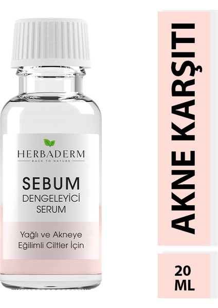 Sebum Dengeleyici Serum Yağlı ve Akne